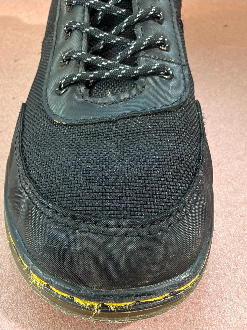 Dr. Martens Combs Tech Black Nylon Boots Kids Size 1
